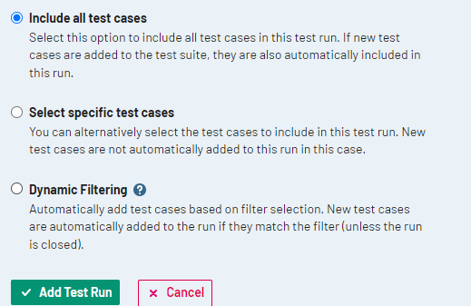 add test cases to test run